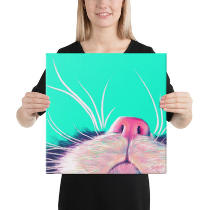 Close Encounters Collection - "Boop" - Close Up Painting of a Cat Nose [Unfoiled]