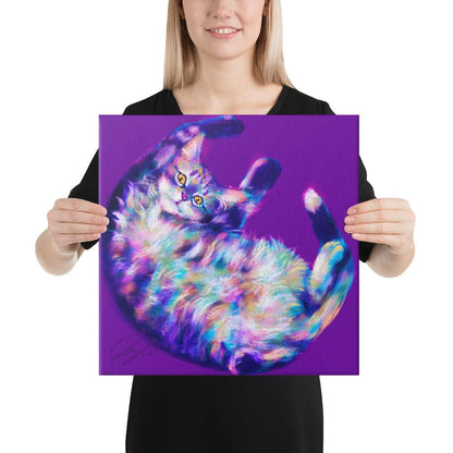 Feline Flows and Poses Collection - "Belleh" - Painting of a Silly Cat's Belly [Unfoiled]