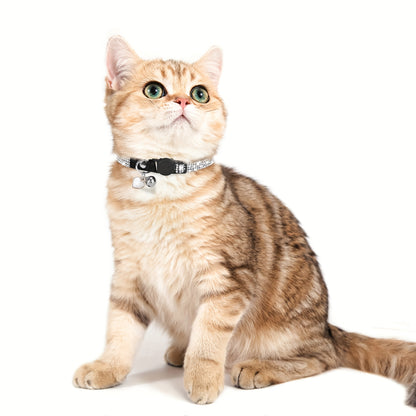 Rhinestone Velvet Cat Collar