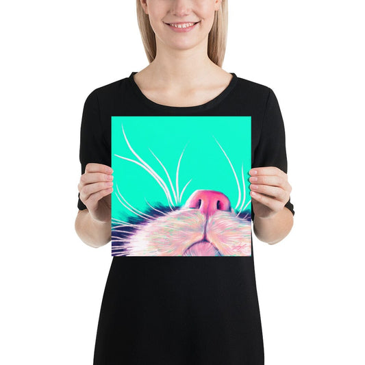 Close Encounters Collection - "Boop" - Close Up Painting of a Cat Nose [Unfoiled]