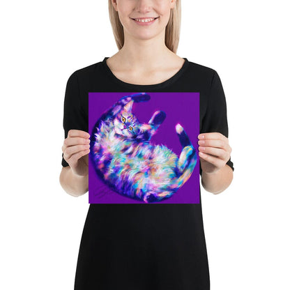 Feline Flows and Poses Collection - "Belleh" - Painting of a Silly Cat's Belly [Unfoiled]