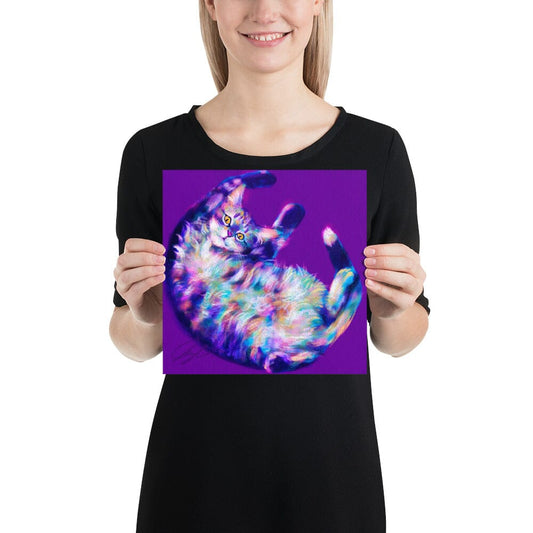 Feline Flows and Poses Collection - "Belleh" - Painting of a Silly Cat's Belly [Unfoiled]