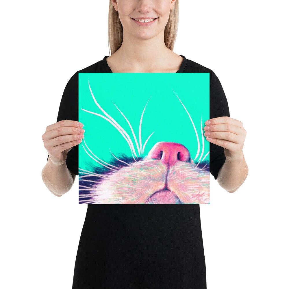 Close Encounters Collection - "Boop" - Close Up Painting of a Cat Nose [Unfoiled]
