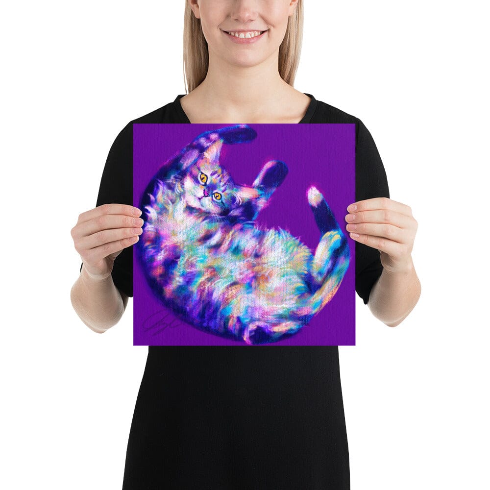 Feline Flows and Poses Collection - "Belleh" - Painting of a Silly Cat's Belly [Unfoiled]