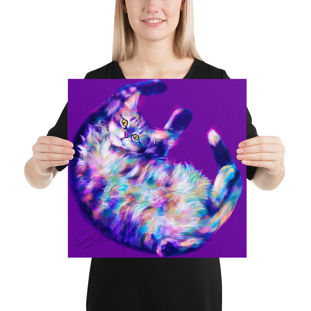 Feline Flows and Poses Collection - "Belleh" - Painting of a Silly Cat's Belly [Unfoiled]