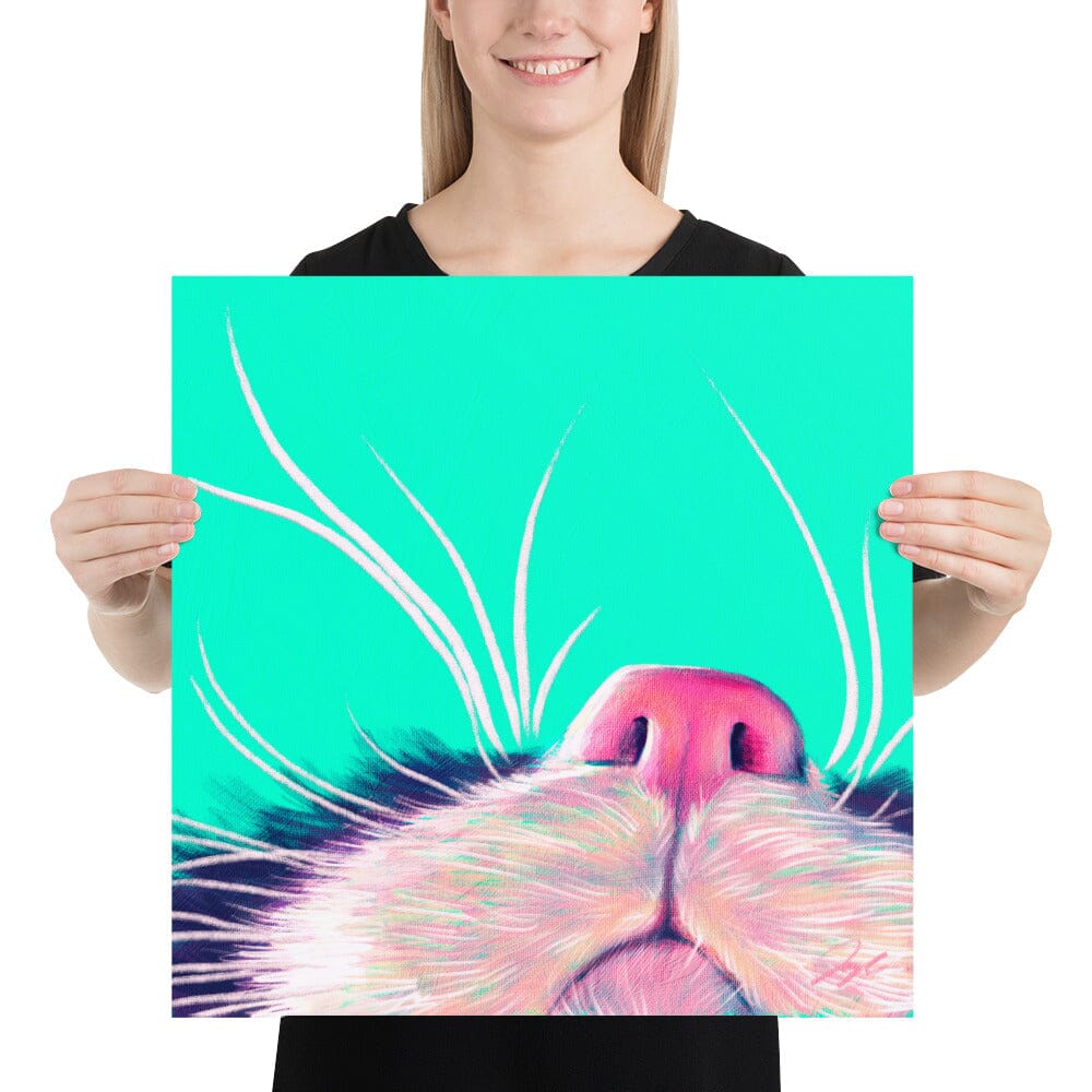 Close Encounters Collection - "Boop" - Close Up Painting of a Cat Nose [Unfoiled]