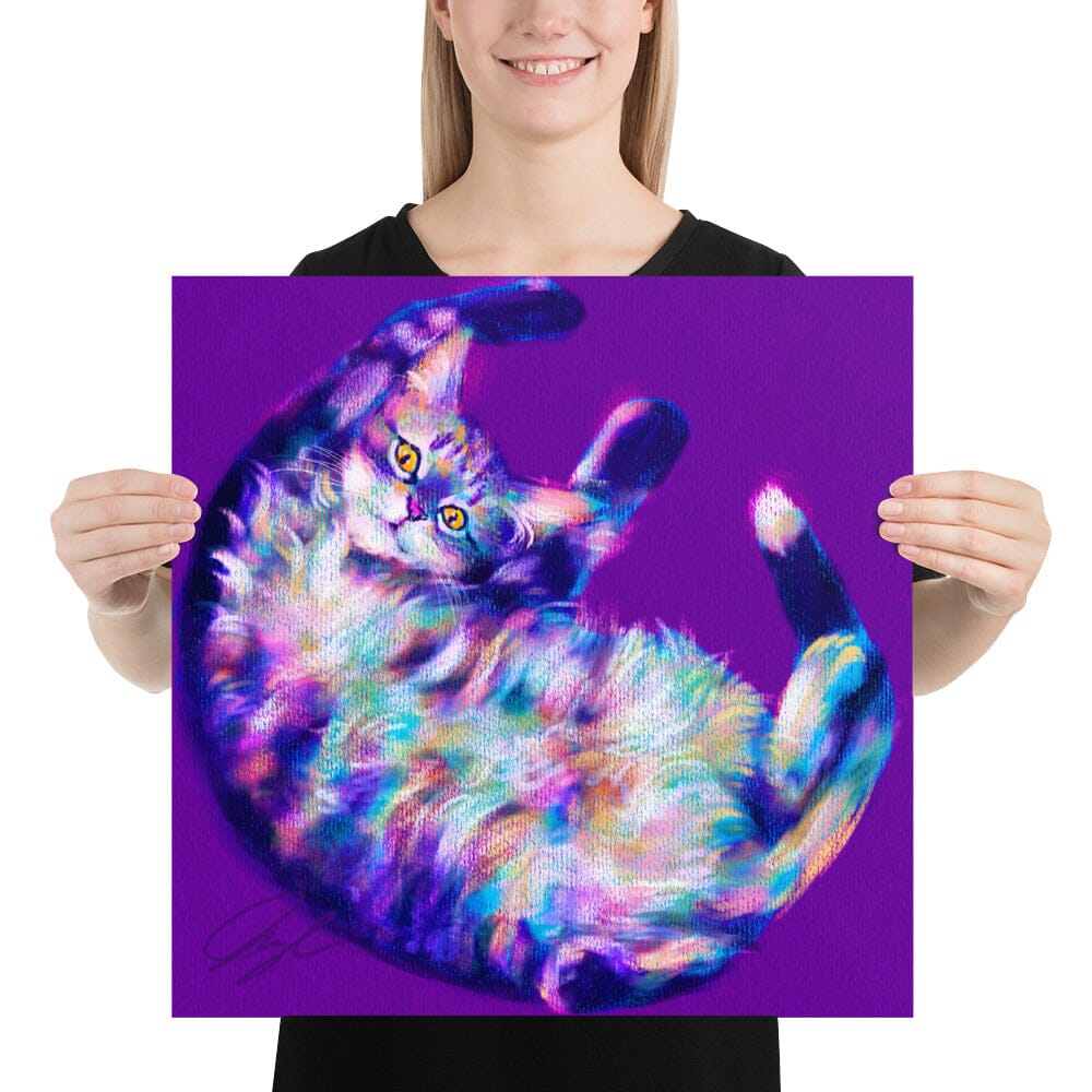 Feline Flows and Poses Collection - "Belleh" - Painting of a Silly Cat's Belly [Unfoiled]